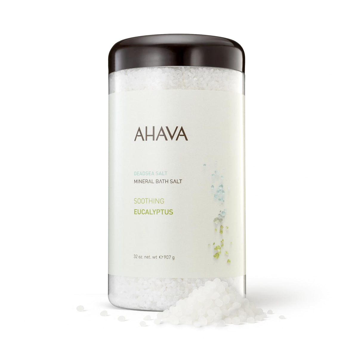 AHAVA front packaging showing 32 oz jar and brand benefits