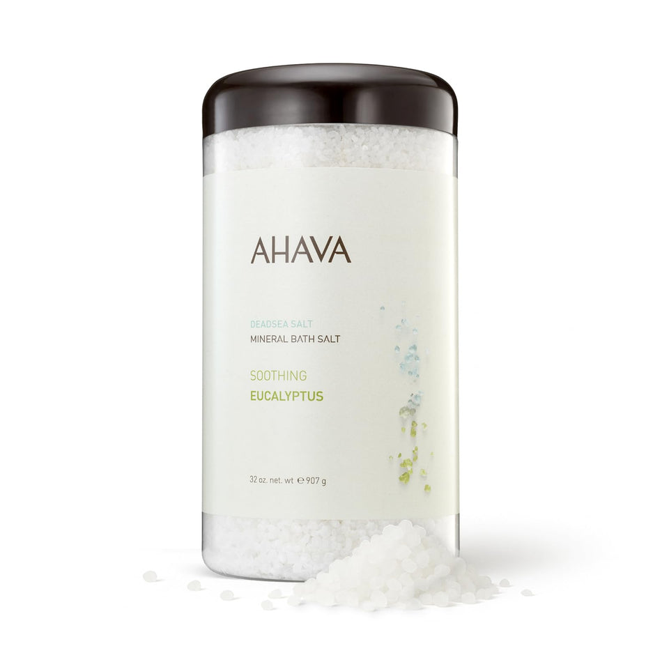 AHAVA front packaging showing 32 oz jar and brand benefits