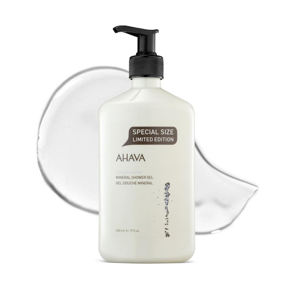 AHAVA front bottle view showing branding and hydrating benefits
