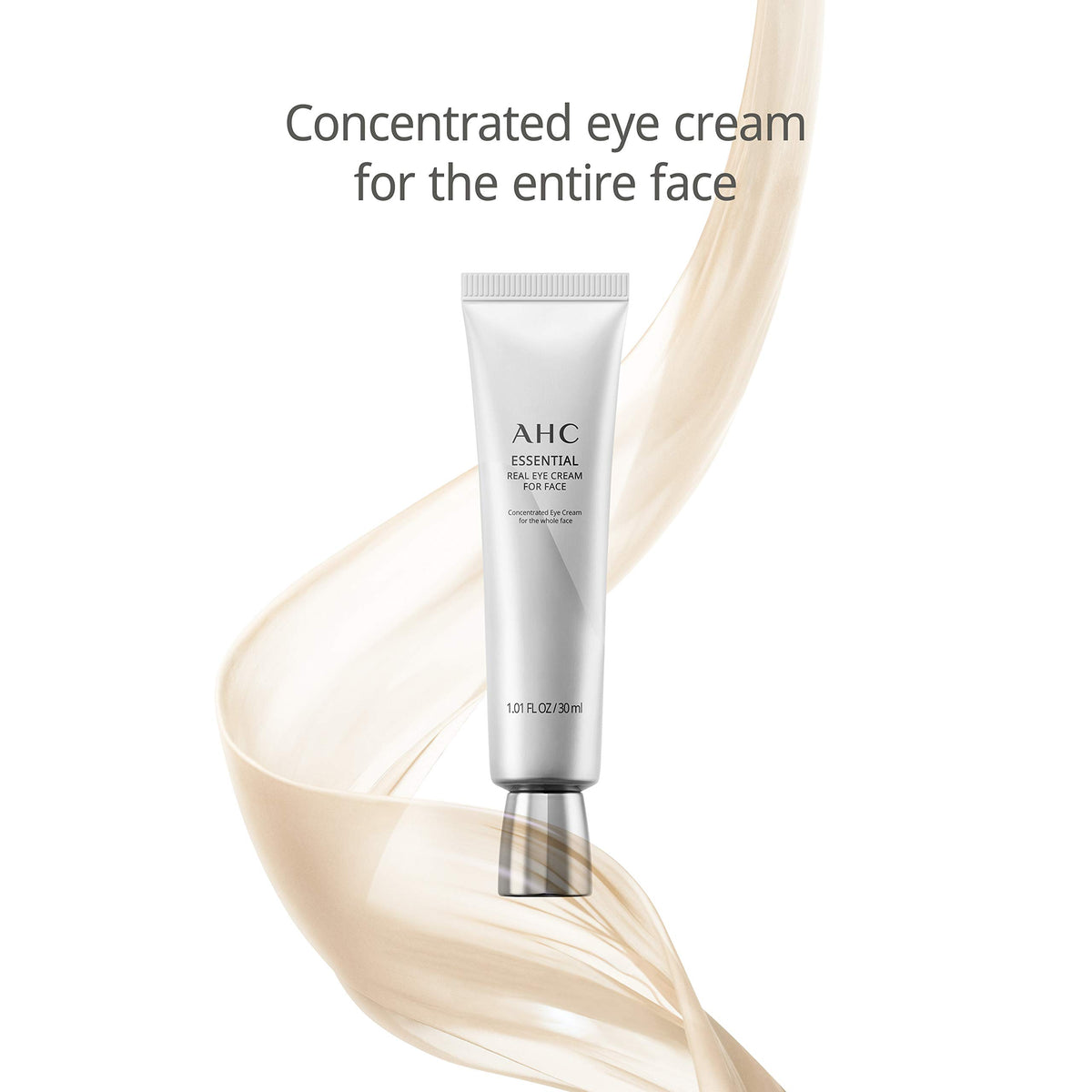 Unilever AHC applied to eye area demonstrating targeted smoothing benefit