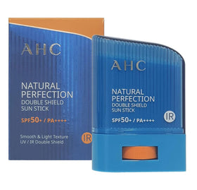 AHC sun stick front packaging showing compact travel-ready SPF protection