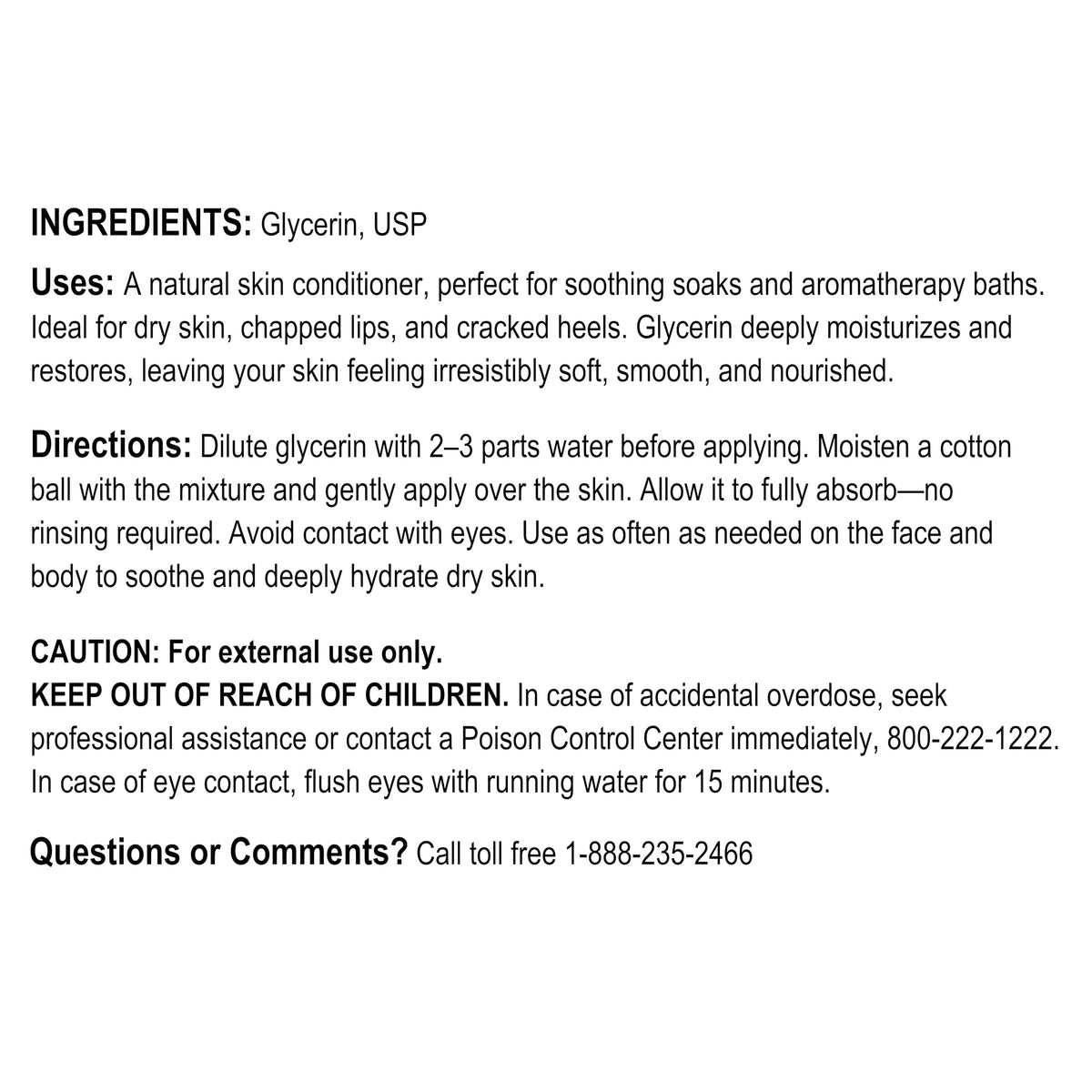 A+Health glycerin among soap-making ingredients, improving soap moisture retention
