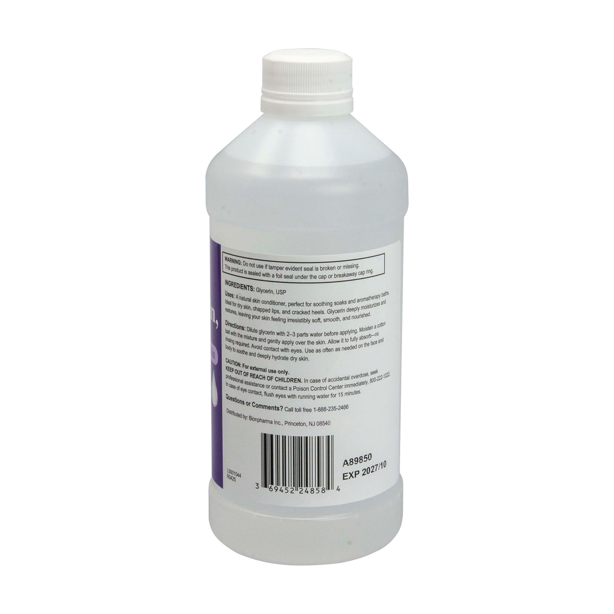 A+Health glycerin mixed in jar with conditioner, reducing frizz and adding moisture