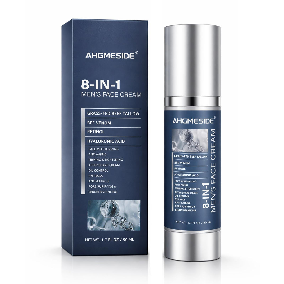 Ahgmeside front packaging shows compact 1.7 oz tube and clear labeling for fast selection
