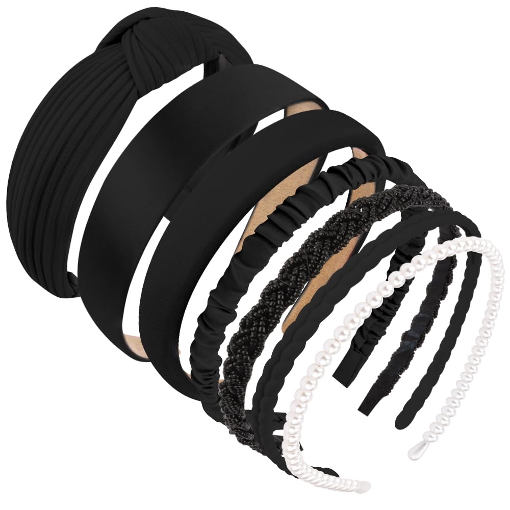 AHONEY headband worn by model demonstrating secure, non-slip fit