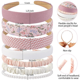 AHONEY pearl-embellished headband detail adding subtle sparkle to outfits
