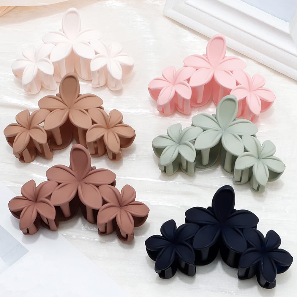 AHONEY arrangement of six varied neutral clips offering matching options benefit