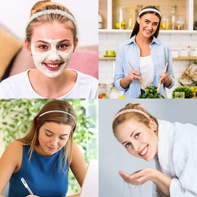 AHONEY arranged seven headbands displaying styles and daily outfit options