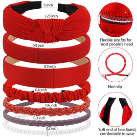 AHONEY headband worn on curly hair demonstrating secure non-slip hold