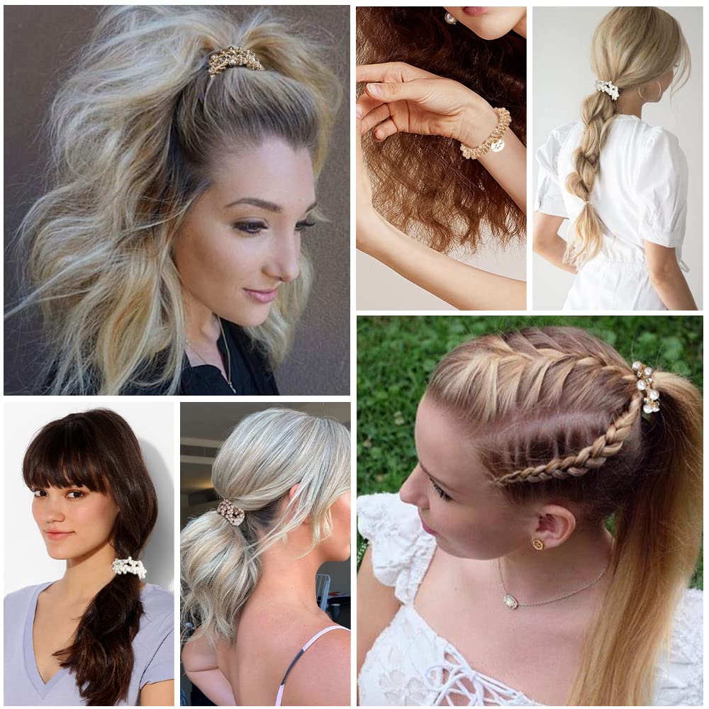 AHONEY hair tie worn on wrist as bracelet, versatile accessory and convenient storage