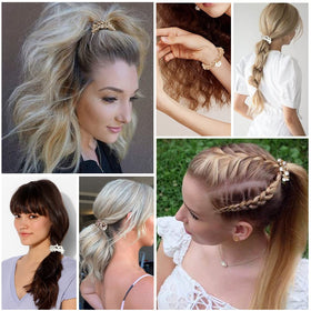 AHONEY hair tie worn on wrist as bracelet, versatile accessory and convenient storage