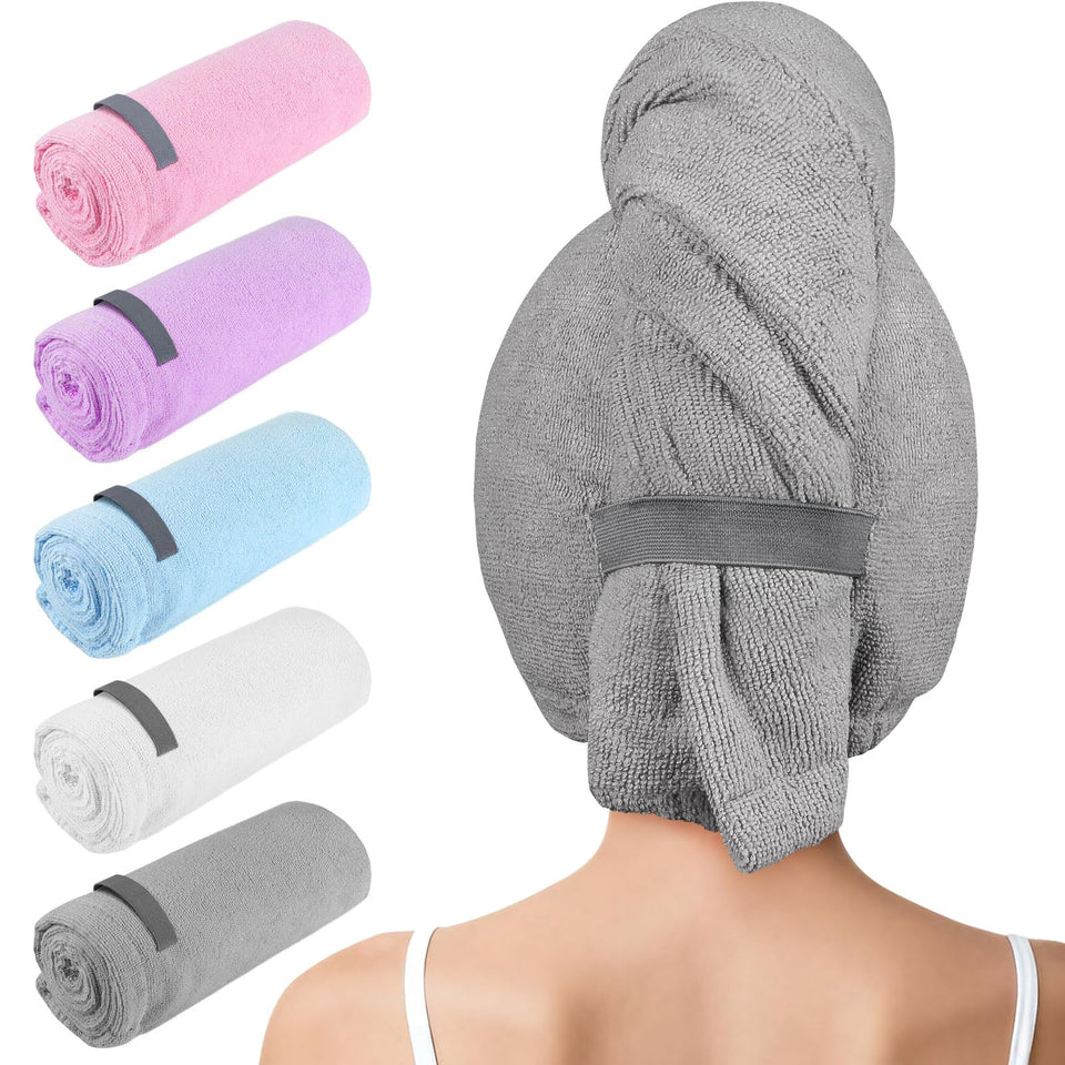 AIDEA front view of 5-pack towels showing coverage and value