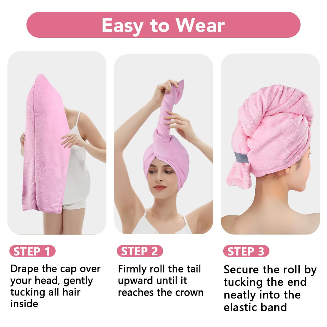 AIDEA towel held to show size comparison and extra-wide coverage