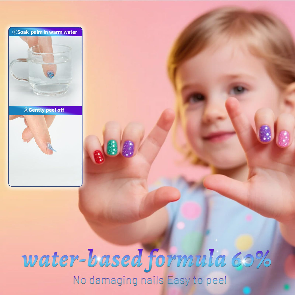 Aieenjor brush close-up showing small head for precise strokes on toddler nails