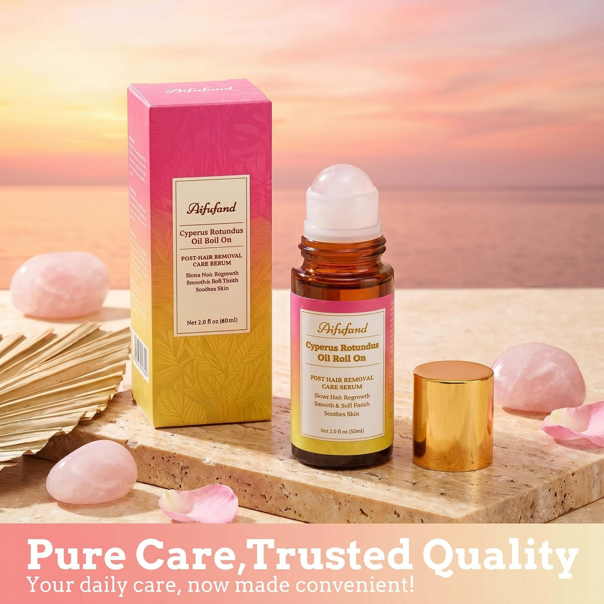 AIFUFAND oil texture close-up highlighting lightweight absorption benefit
