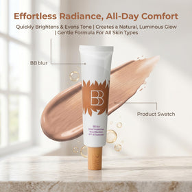 Aigomc application with spoon dab demonstrating easy blendability and lightweight feel