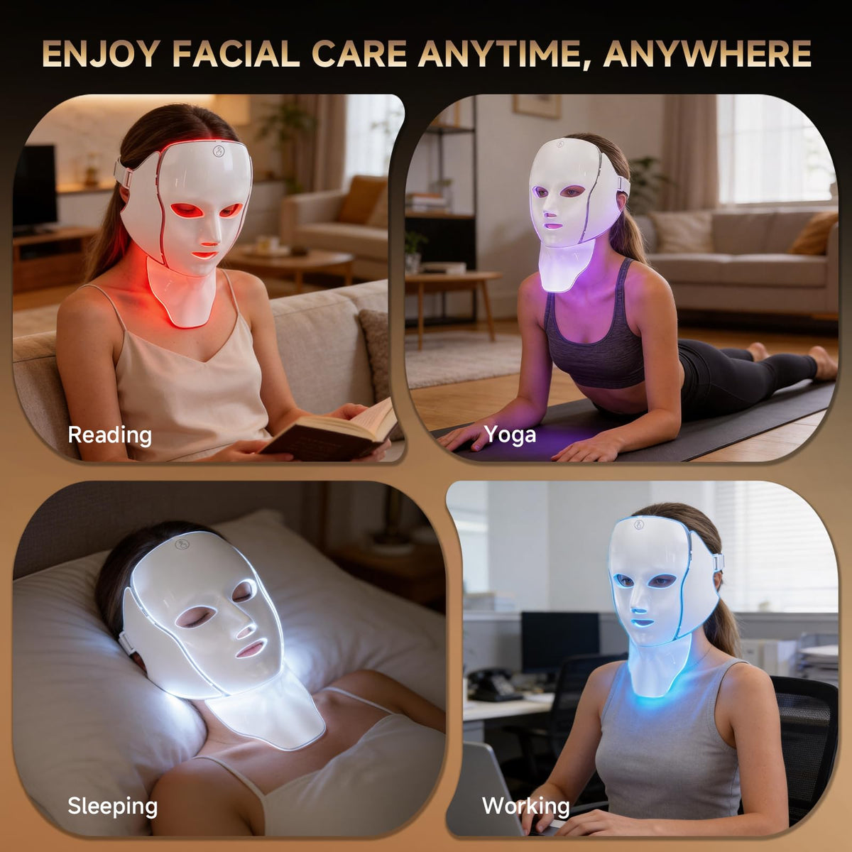 AIHEU mask next to hand showing size and portable travel-friendly design