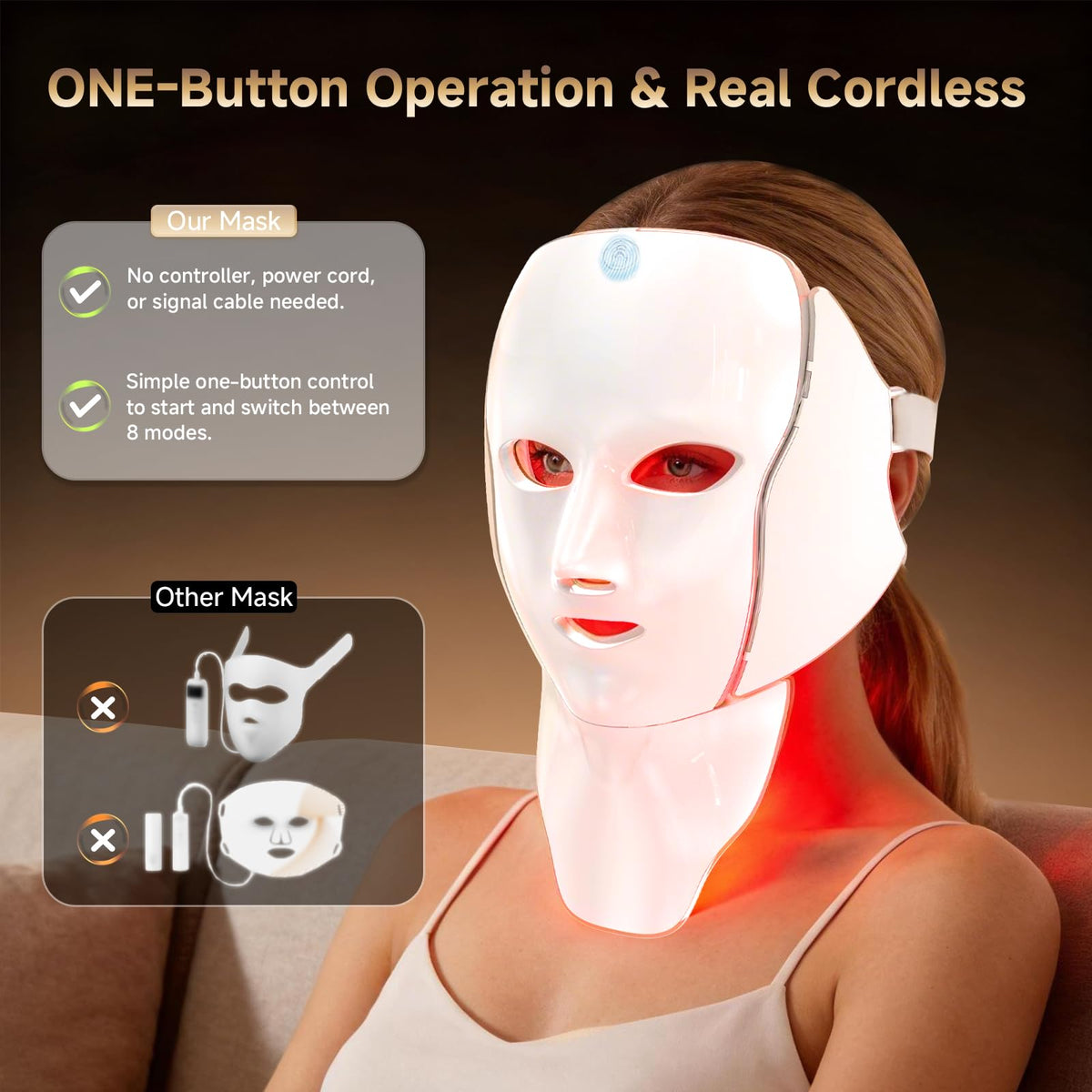 Side profile of AIHEU mask fitting contours for comfortable ergonomic wear