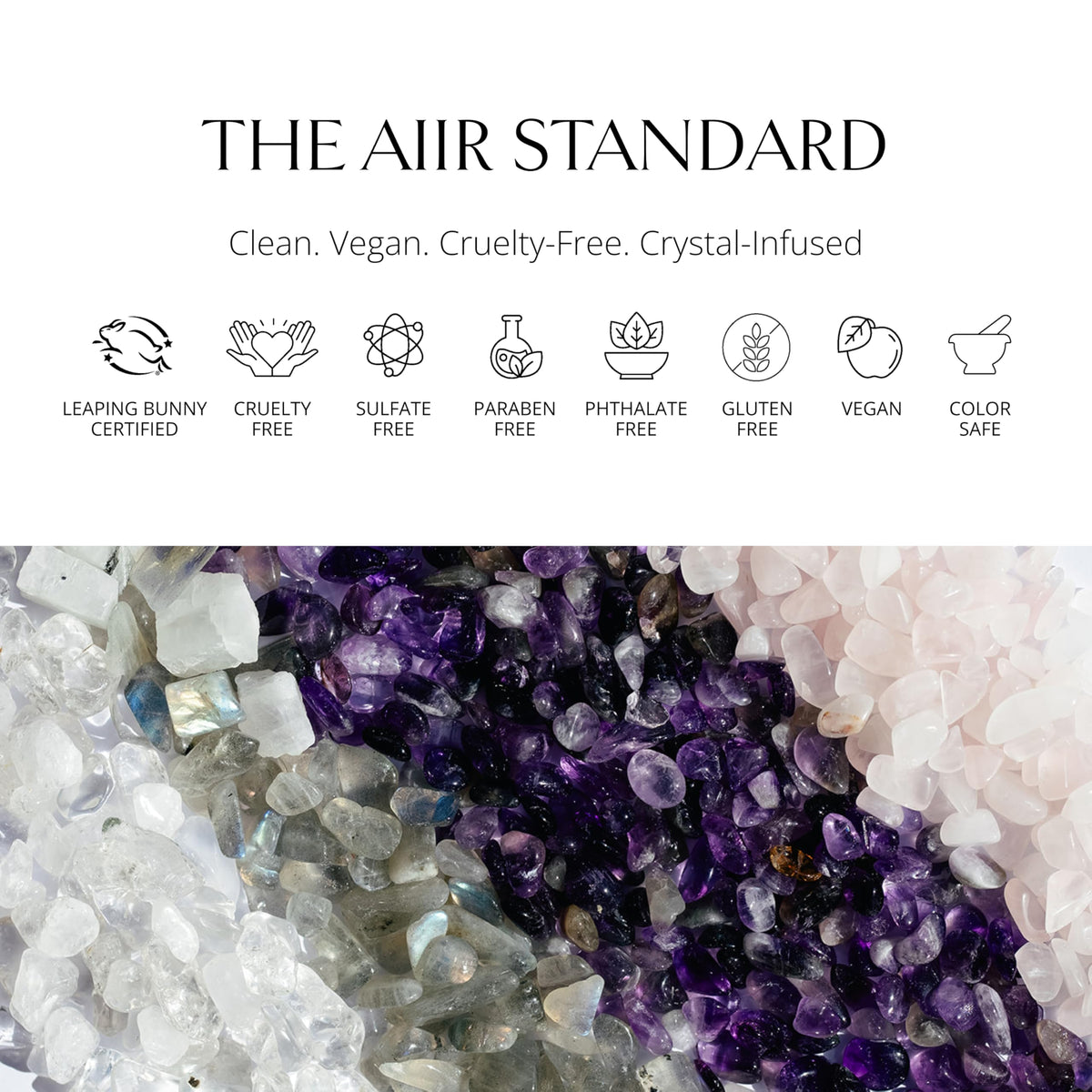 AIIR bottle on bathroom vanity suggesting daily styling convenience