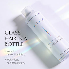 AIIR fine mist close-up revealing lightweight texture and shine