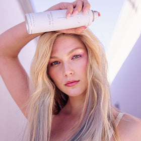 AIIR applied at roots on fine hair showing visible lift and fuller appearance benefit