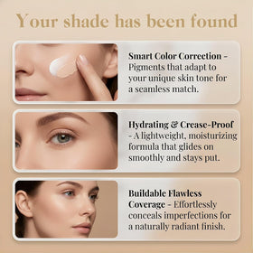 Aikertec before and after comparison showing improved skin texture and even tone