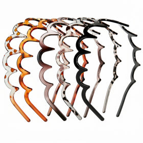 aikkmzy front packaging showing five headbands and color assortment for easy selection