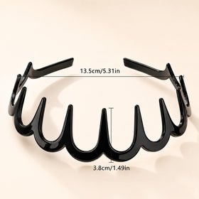 aikkmzy headband beside credit card showing compact size and portability