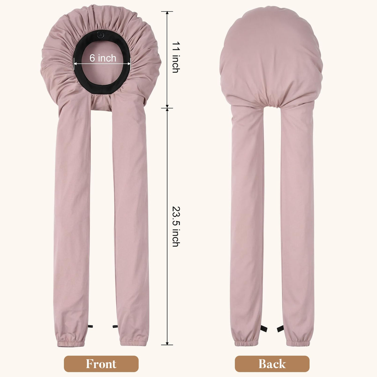 Aileam elastic headband detail offering secure, comfortable fit
