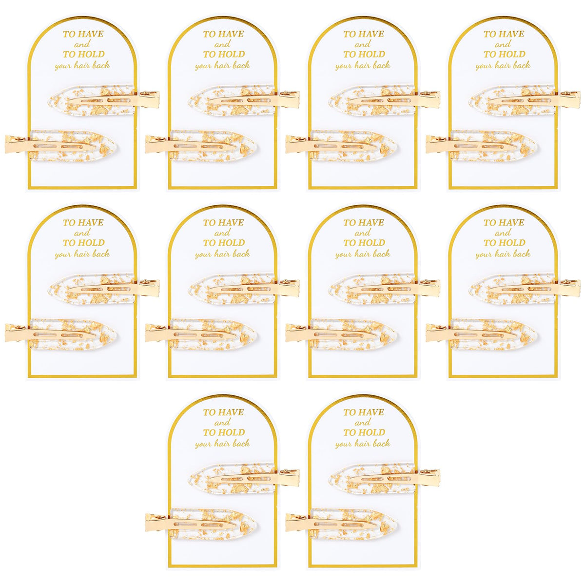 Aileam front packaging showing 20 gold creaseless clips, elegant gift-ready set
