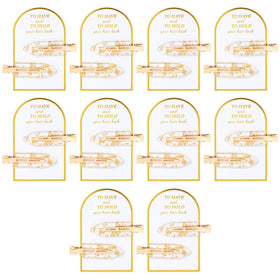 Aileam front packaging showing 20 gold creaseless clips, elegant gift-ready set