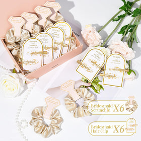 Aileam rose-gold glitter clip closeup highlighting shimmer and crease-free hold benefit