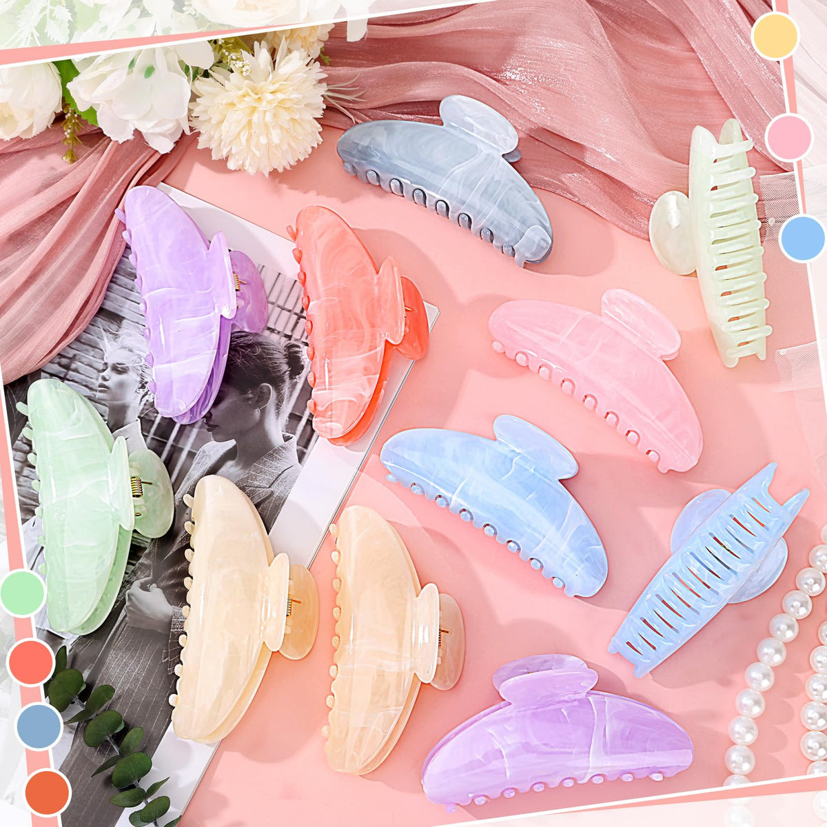 Ailefentene flatlay displaying the full color range for outfit matching benefits