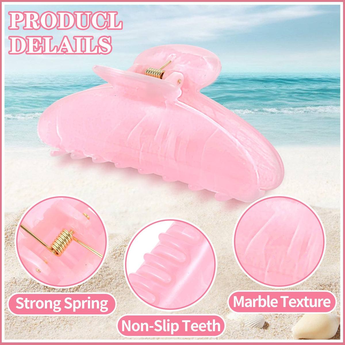 Ailefentene clip used in bun showcasing secure hold for thick hair