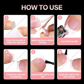 AILLSA decorated rhinestone styled pedicure highlights customization possibilities