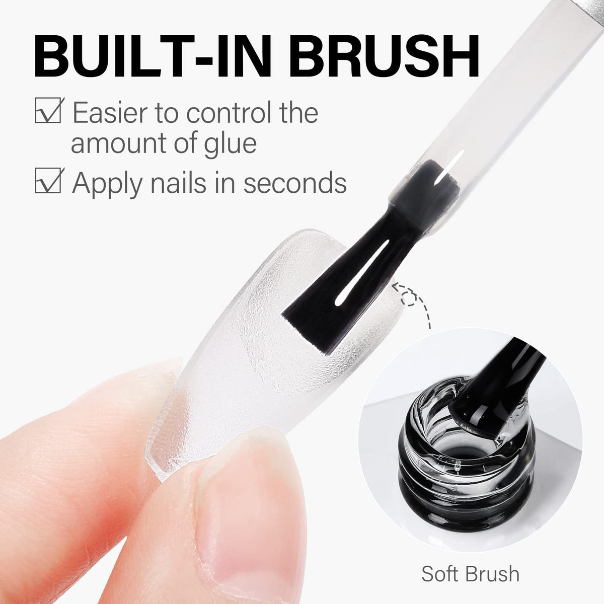 AILLSA finished nail art with rhinestones showing lasting hold