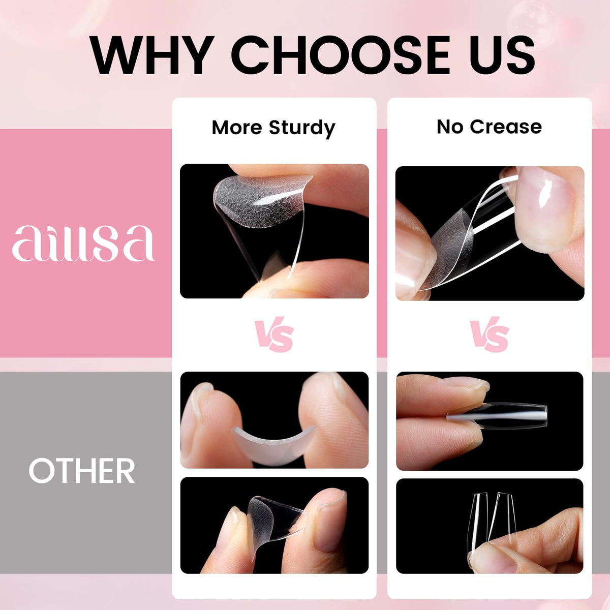 AILLSA hand wearing tips for scale and realistic length preview