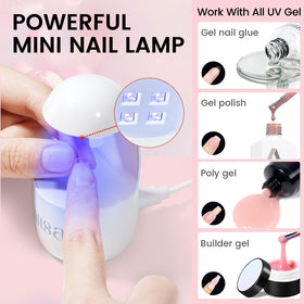 AILLSA included tools: file and cuticle pusher for proper nail prep