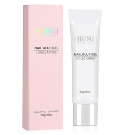AILLSA bottle front view showing clear gel glue and volume