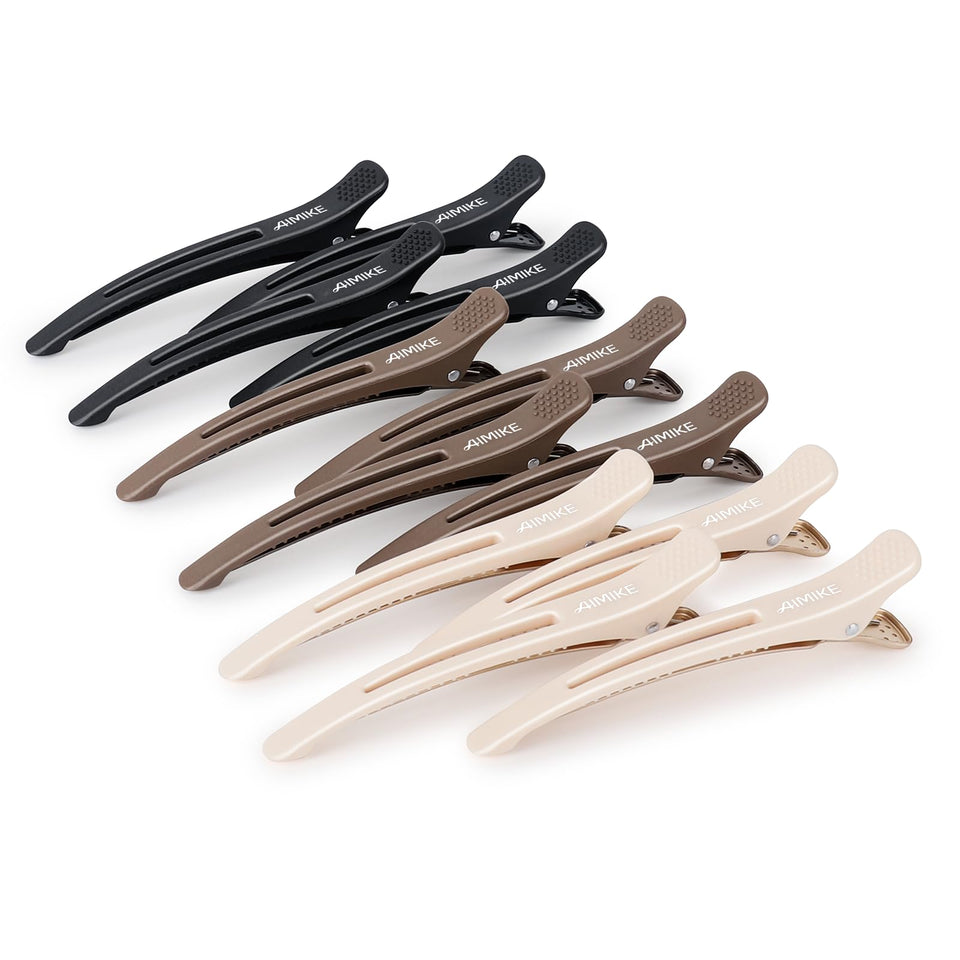 AIMIKE front packaging showing 12 clips, professional kit benefit