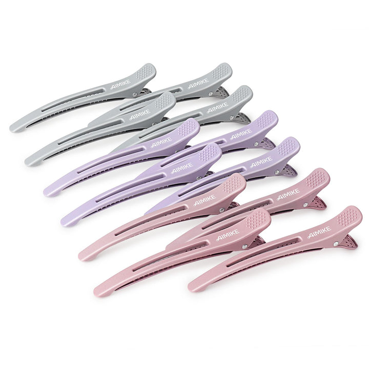 AIMIKE front view of clip set showing matte finish and Morandi color benefit hold