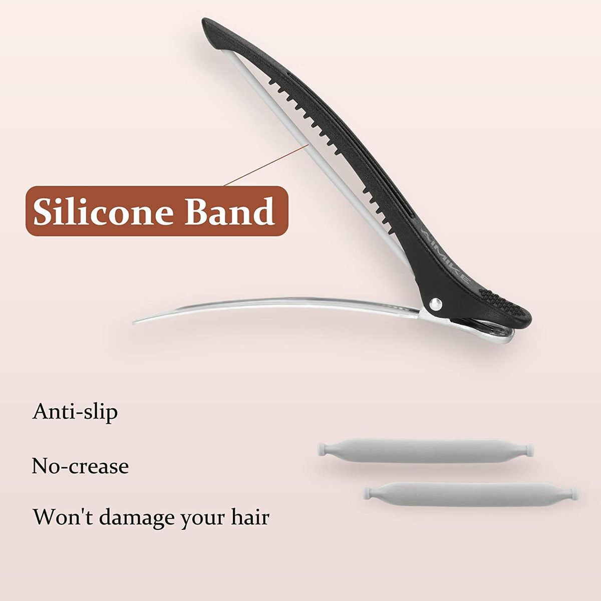 AIMIKE side profile showing smooth metal base for rust resistance