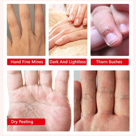 AIQIUSHA hands wearing gloves during 20-minute moisturizing treatment