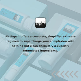 Air Repair lifestyle bathroom vanity with product to inspire daily skincare routine benefit