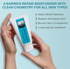 Air Repair travel size jar ready in a bag for easy on-the-go hydration benefit