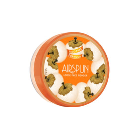 Airspun front view of two translucent extra coverage jars showing packaging and value