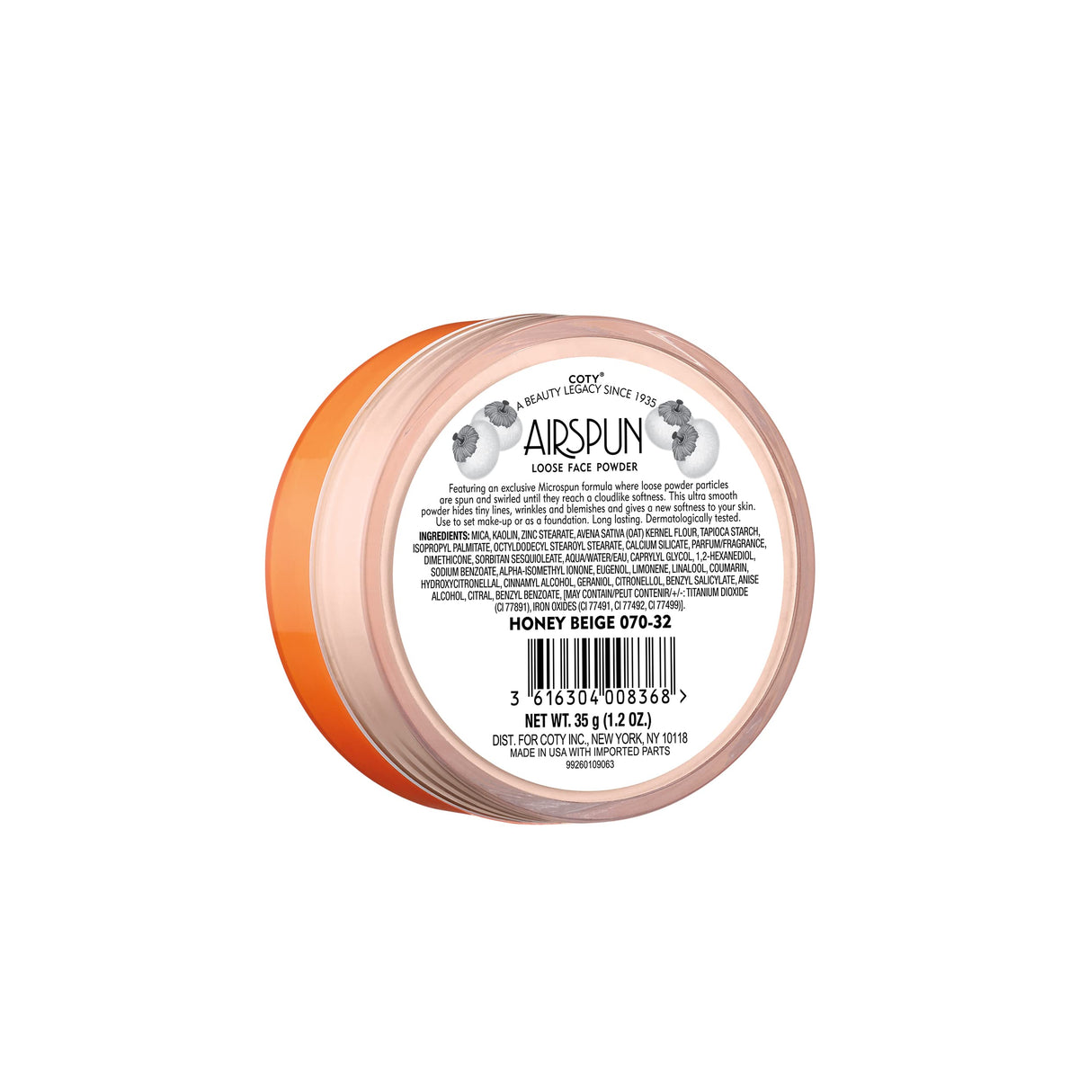 Close-up of Airspun powder texture highlighting cloudlike softness