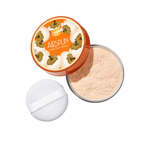 Airspun open jar top view revealing microspun powder and easy dispensing