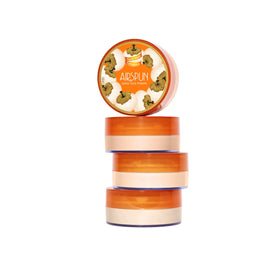 Airspun open lid label detail showing talc-free formula callout and heritage