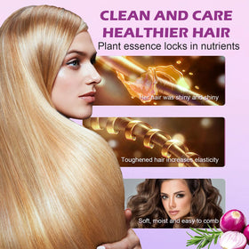 AKBAN flat lay of onion rosemary biotin ingredients emphasizing botanical potency